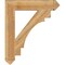 Ekena Millwork Merced Arts & Crafts Rough Sawn Bracket, Western Red Cedar, 6"W x 34"D x 40"H BKT06X34X40MRC03RWR - alternate 3